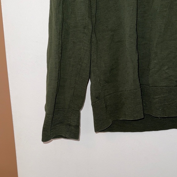 Banana Republic Olive Green Hooded Sweatshirt - Picture 3 of 5
